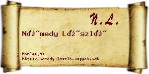 Némedy László névjegykártya